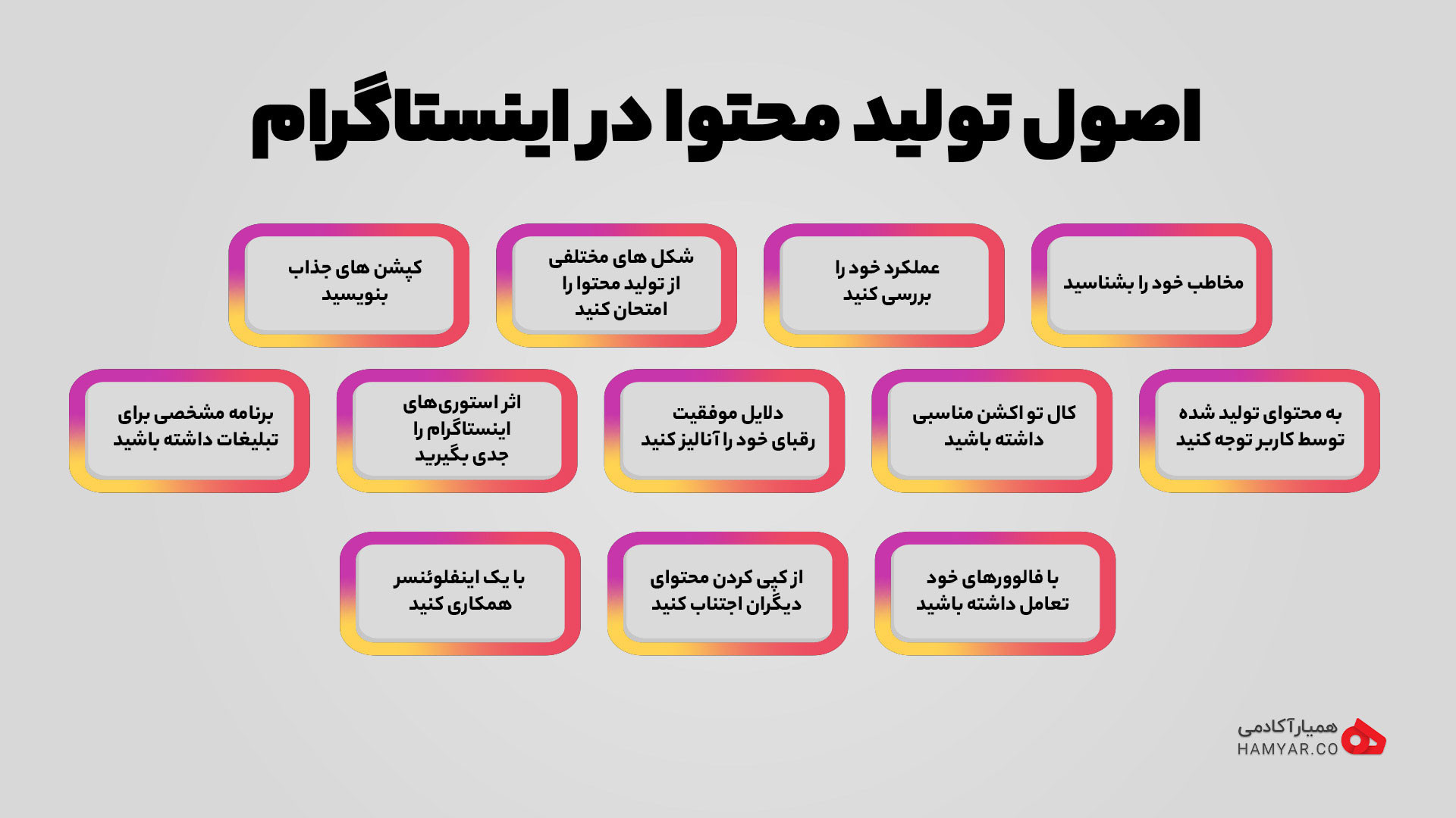 اصول تولید محتوا در اینستاگرام